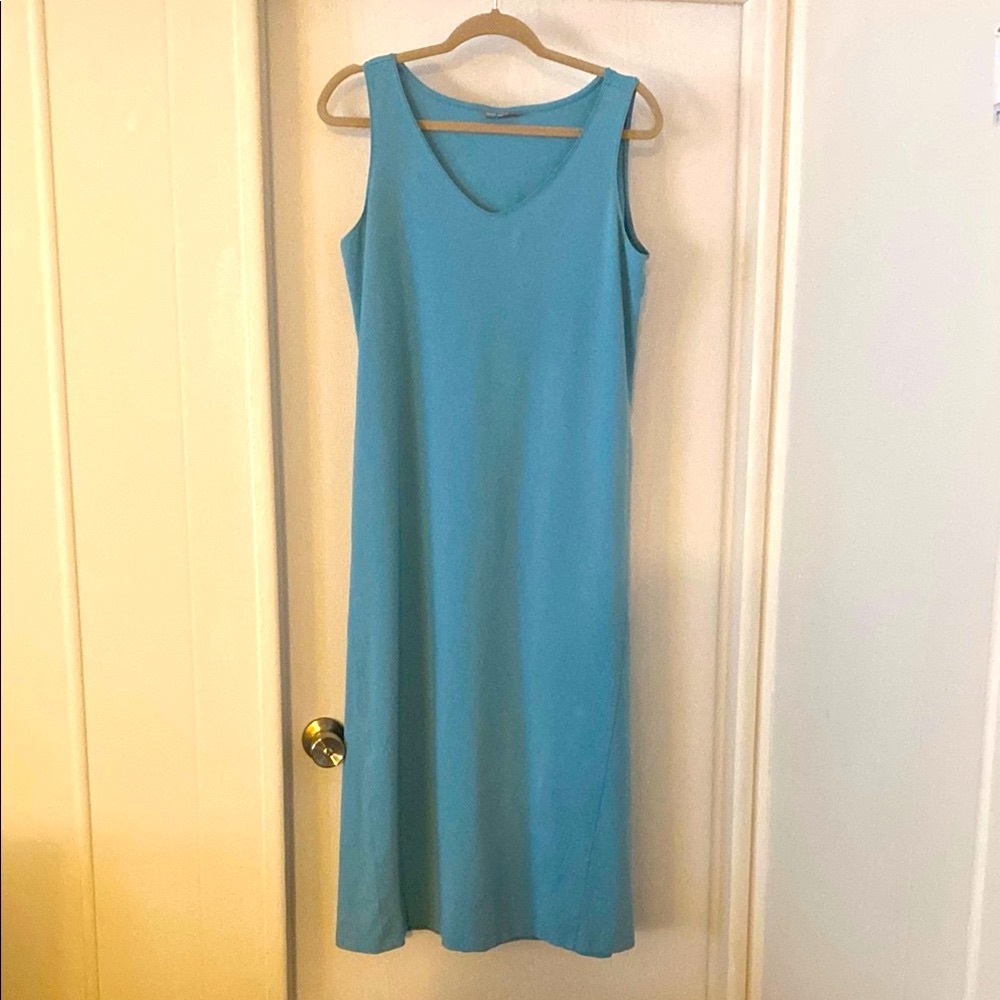 🌺3/$18 Sale Jill Blue Sleeveless V-Neck Slip Midi Dress